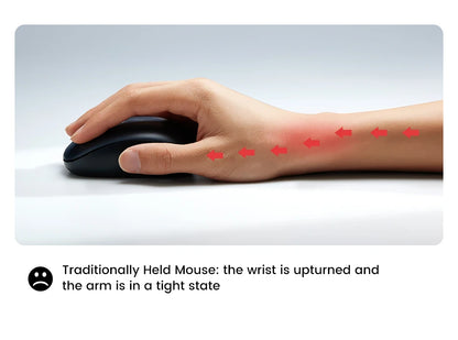Ergonomic Wireless Vertical Mouse - Bluetooth & 2.4G Rechargeable Mouse