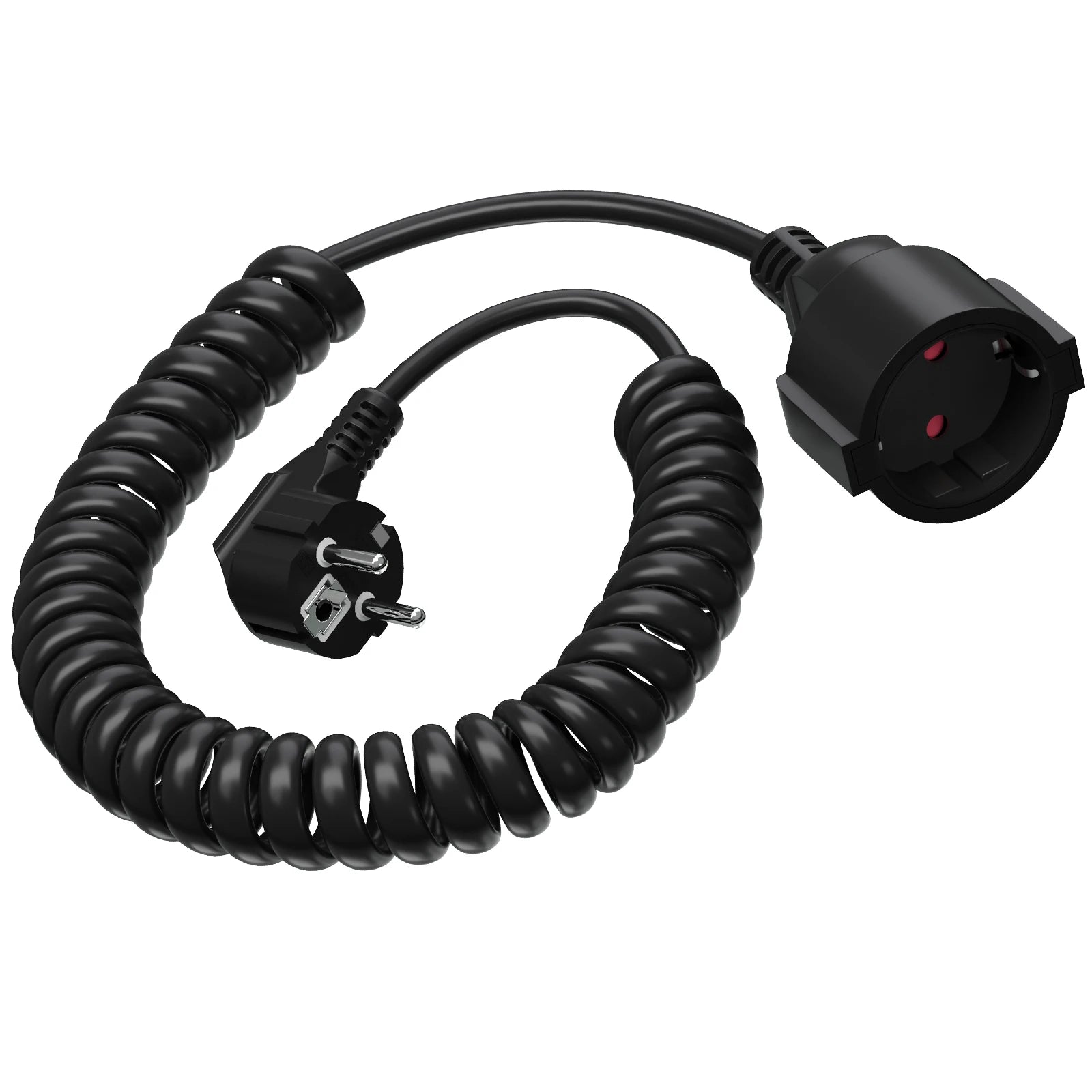 Heavy-Duty EU Schuko Extension Cord - 2m to 10m Grounded Power Cable - 13