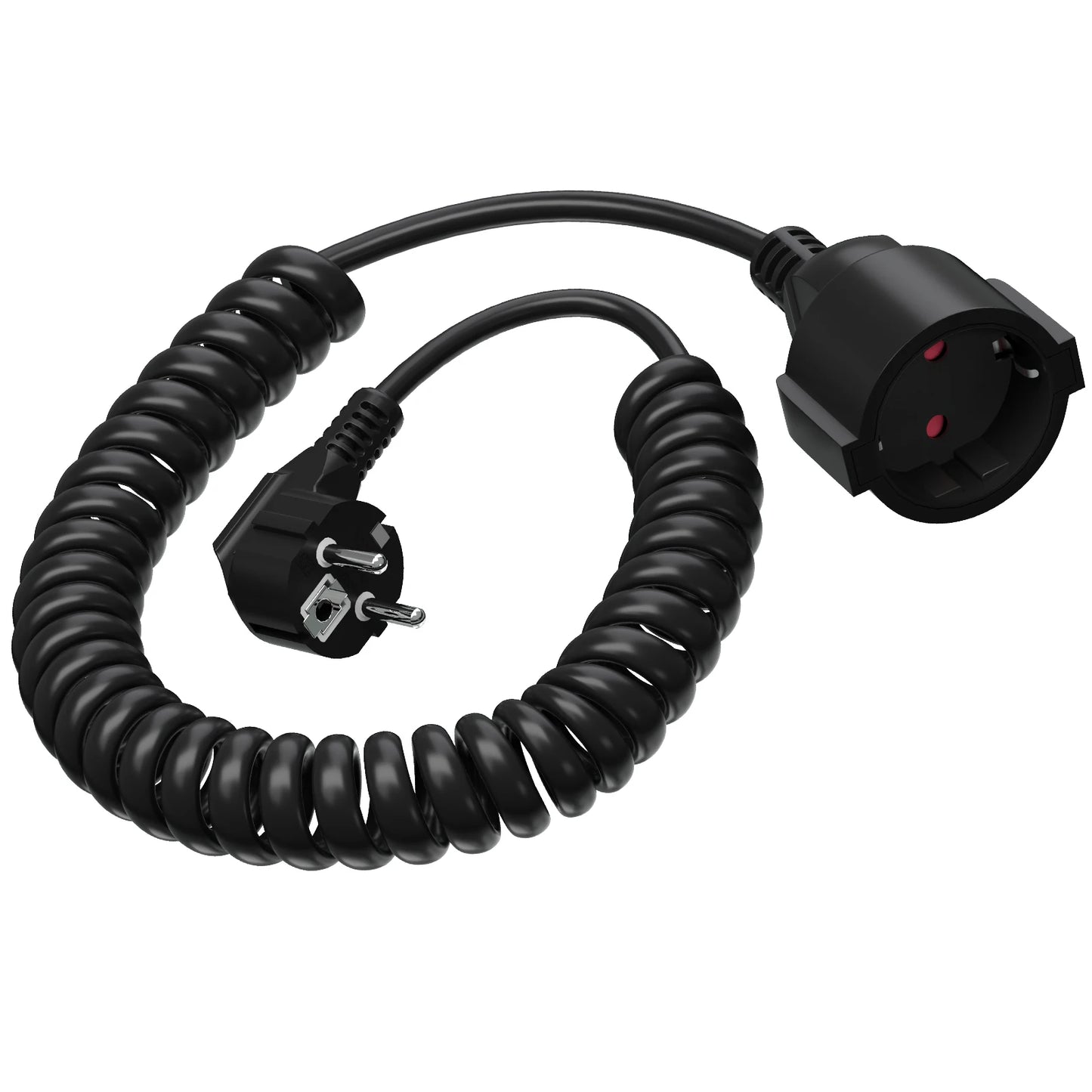 Heavy-Duty EU Schuko Extension Cord - 2m to 10m Grounded Power Cable