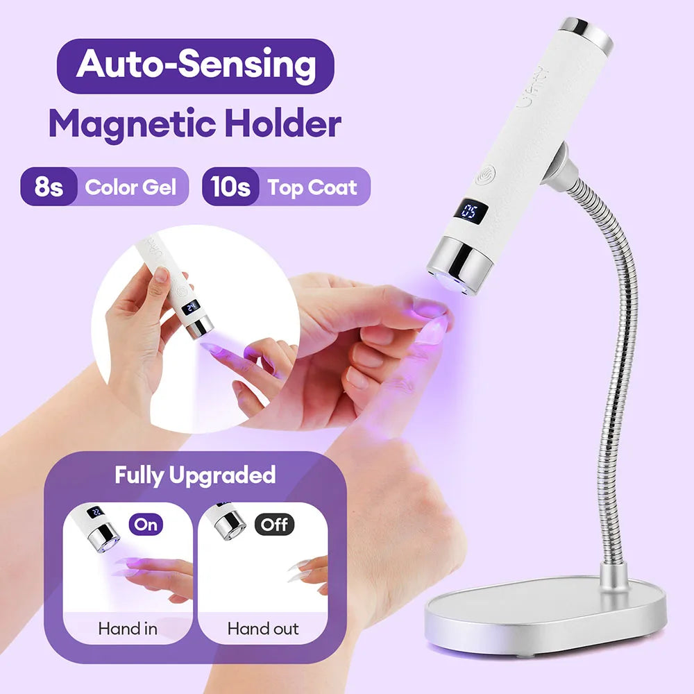 2-in-1 Auto-Sensing UV LED Nail Lamp & Handheld Dryer