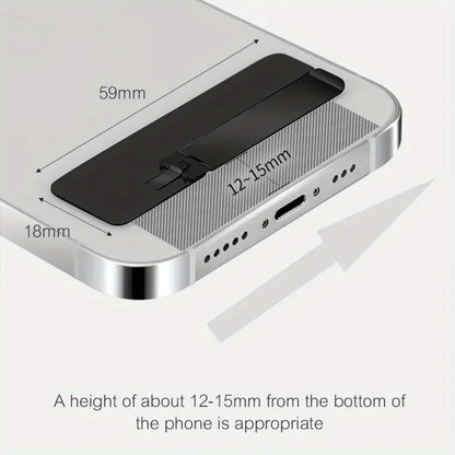2pcs Ultra-Thin Invisible Phone Kickstand - Universal Folding Metal Desk Stand
