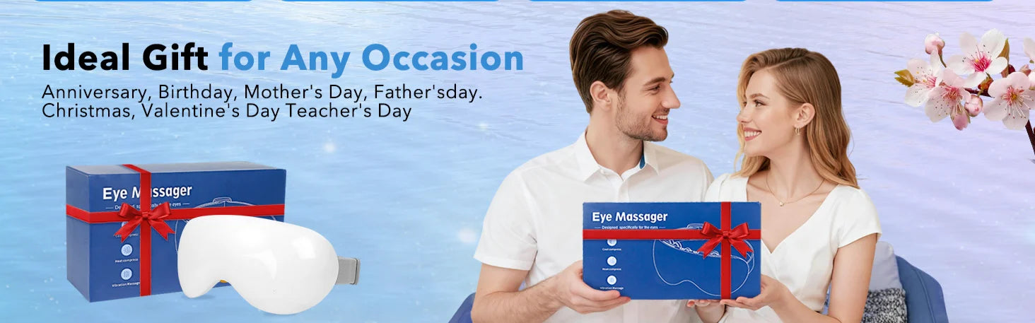 Smart Eye Massager with Cooling & Vibration for Eye Strain and Puffiness Relief - 16
