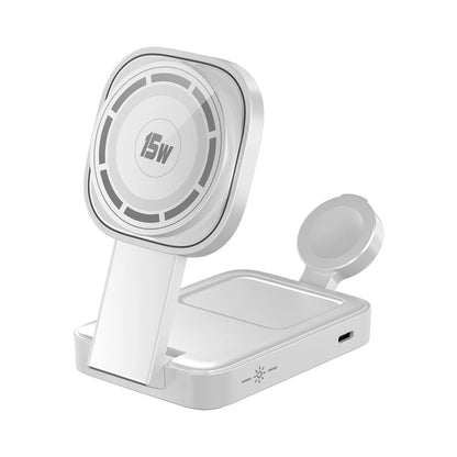 3-in-1 Foldable Magnetic Wireless Charging Station for iPhone & Apple Watch