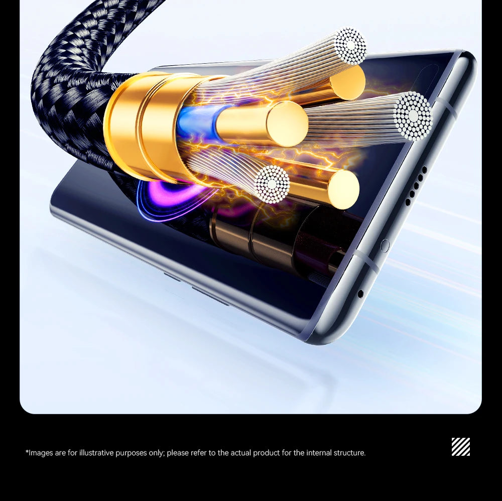 100W USB-C to USB-C Fast Charging Cable with LED Display - 17
