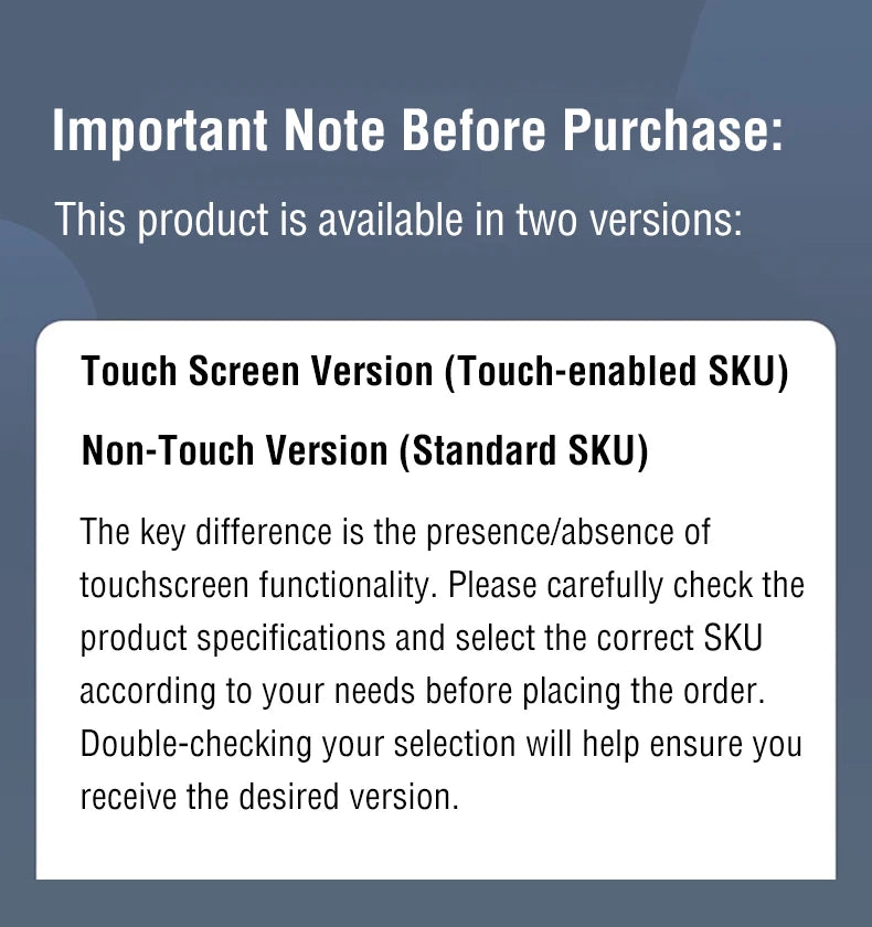 15.6" Portable IPS Monitor 1080P HDR - Touch & Non-Touch Options - 22