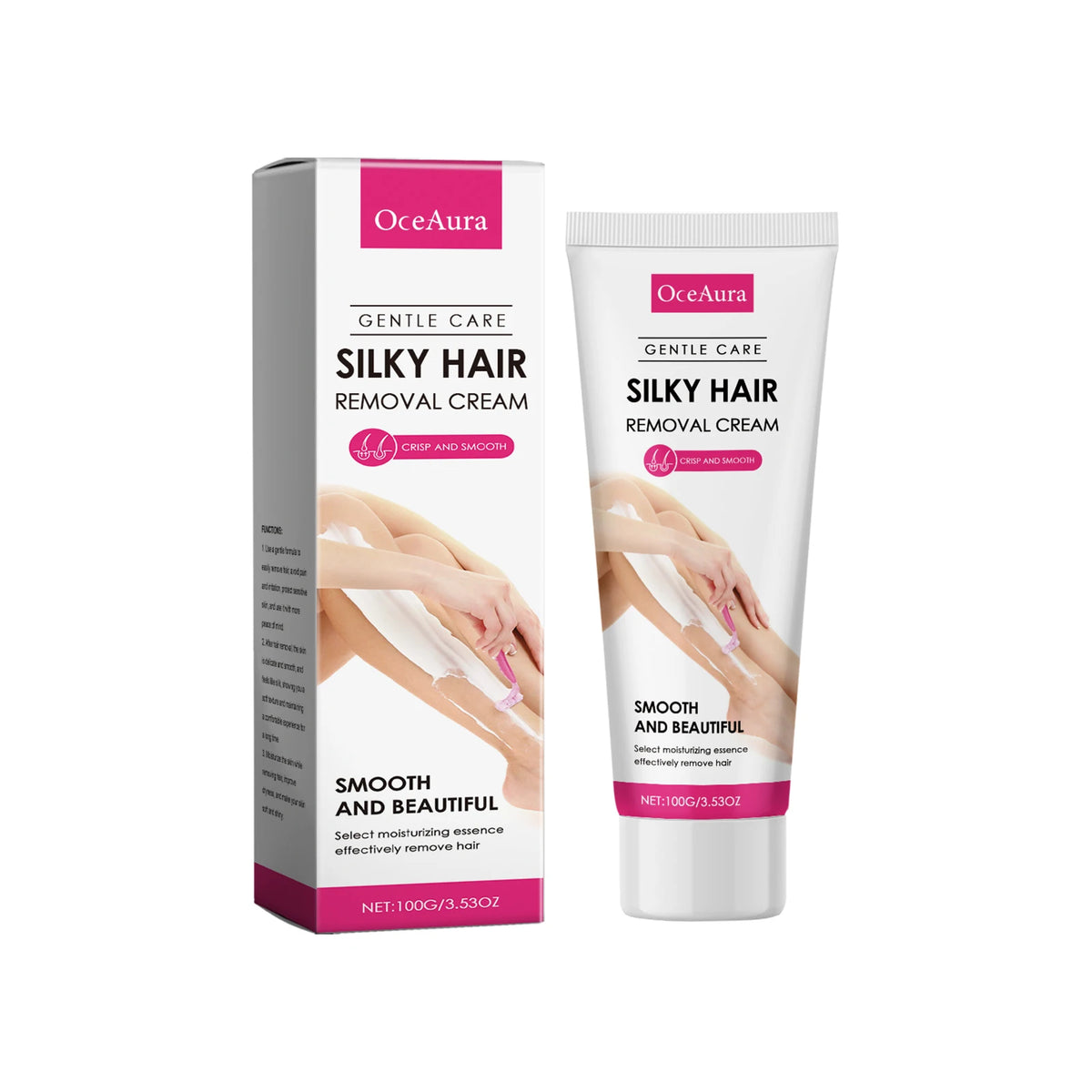 Gentle Body Hair Removal Cream & Soothing Aftershave Oil Set