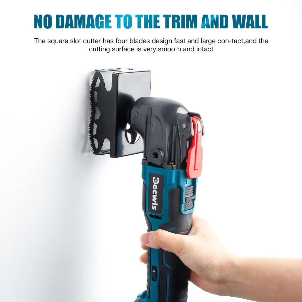 Square and Rectangle Slot Cutter - Oscillating Multi-Tool Drywall Hole Saw