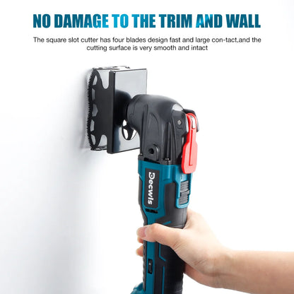 Square and Rectangle Slot Cutter - Oscillating Multi-Tool Drywall Hole Saw