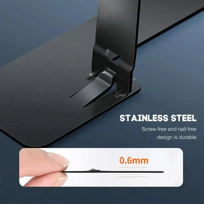 2pcs Ultra-Thin Invisible Phone Kickstand - Universal Folding Metal Desk Stand