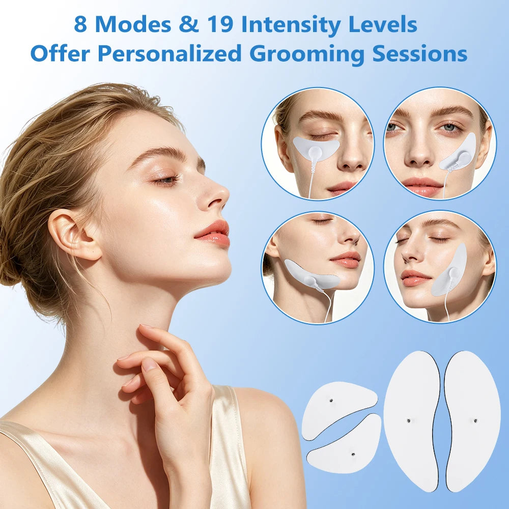 EMS Electric Eye & Facial Lifting Massager - Anti-Wrinkle Skin Tightening Device - 5
