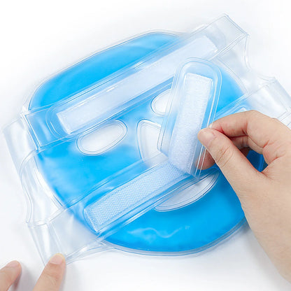 Gel Face Cooling Mask - Hot & Cold Therapy for Puffiness & Skin Firming