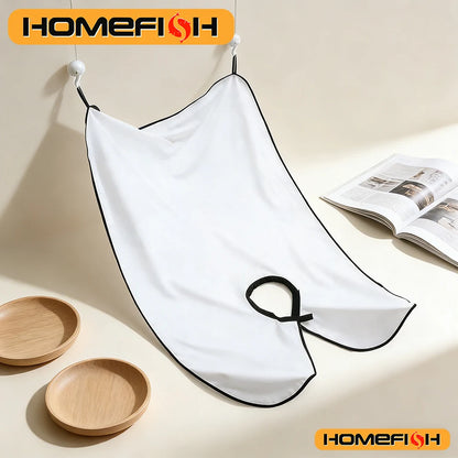 Beard Shaving Bib Apron - Clean Hair Catcher Grooming Cape