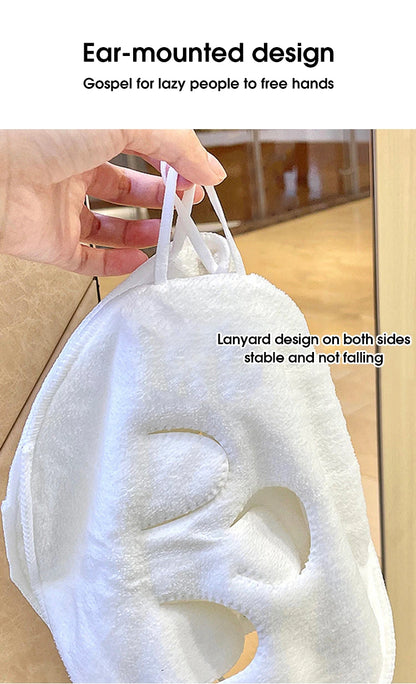 Reusable Hot & Cold Compress Face Towel – Steam Heating Spa Facial Mask