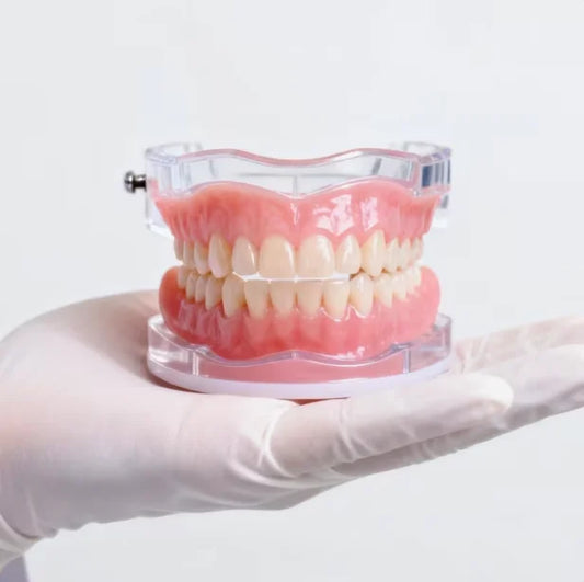 Natural Silicone Cosmetic Dentures - Instant Smile Comfort Fit Teeth Veneers