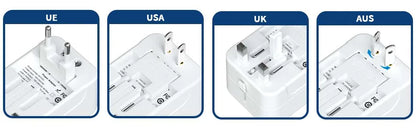 Universal All-in-One Travel Adapter with USB-C for Over 224 Countries