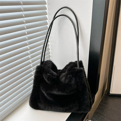 Luxury Plush Chain Handbag