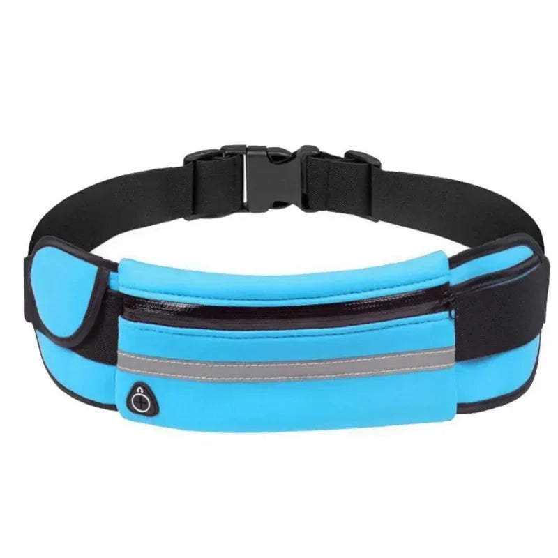 Slim Running Waist Belt - Waterproof Elastic Phone Pouch for Sports - 14