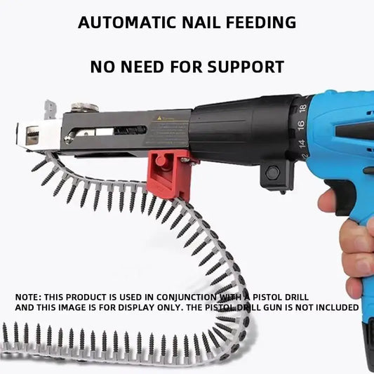 Automatic Chain Screw Gun Attachment for Electric Drills & Woodworking