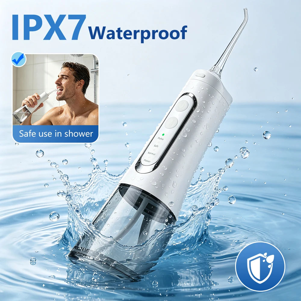 Professional Cordless Water Dental Flosser for Teeth Cleaning & Gum Health