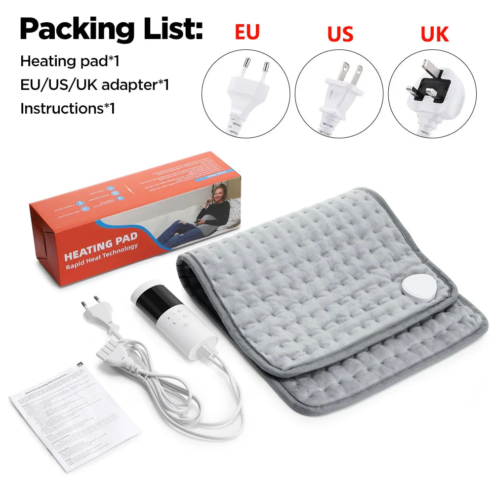 Electric Heating Pad for Back, Neck and Leg Pain Relief with Temperature Control - 28