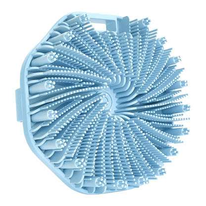 Silicone Body Scrubber & Exfoliating Shower Brush with Non-Slip Grip
