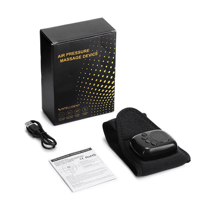 Cordless Air Compression Wrist Massager with Heat Therapy for Pain Relief