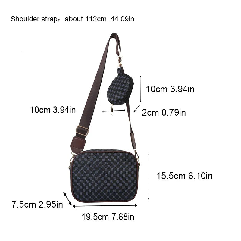 Trendy Plaid Crossbody