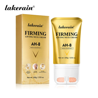 AH-8 Neck Firming Cream & Roller for Wrinkles & Crepey Skin