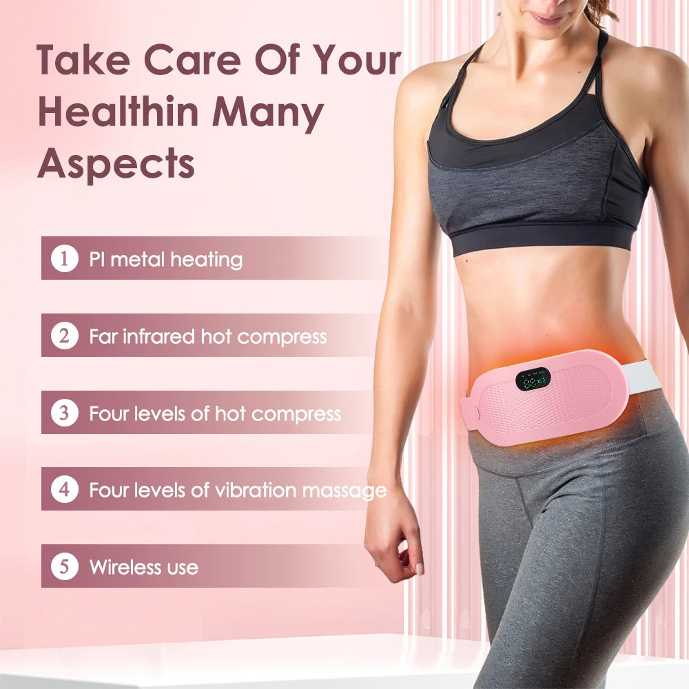 Electric Menstrual Cramp Relief Heating Pad Waist Belt - 21
