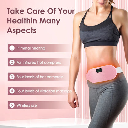 Electric Menstrual Cramp Relief Heating Pad Waist Belt