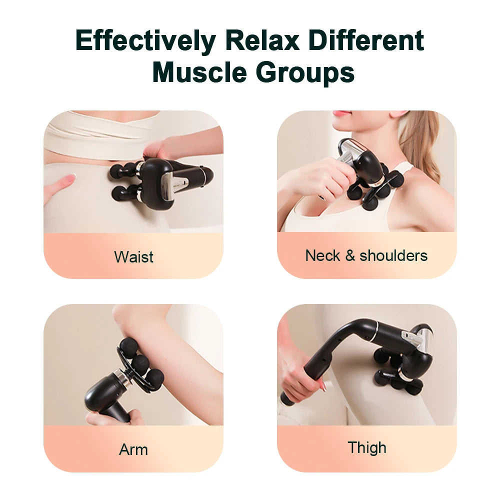 Deep Tissue Muscle Massage Gun with Detachable Handle - 3