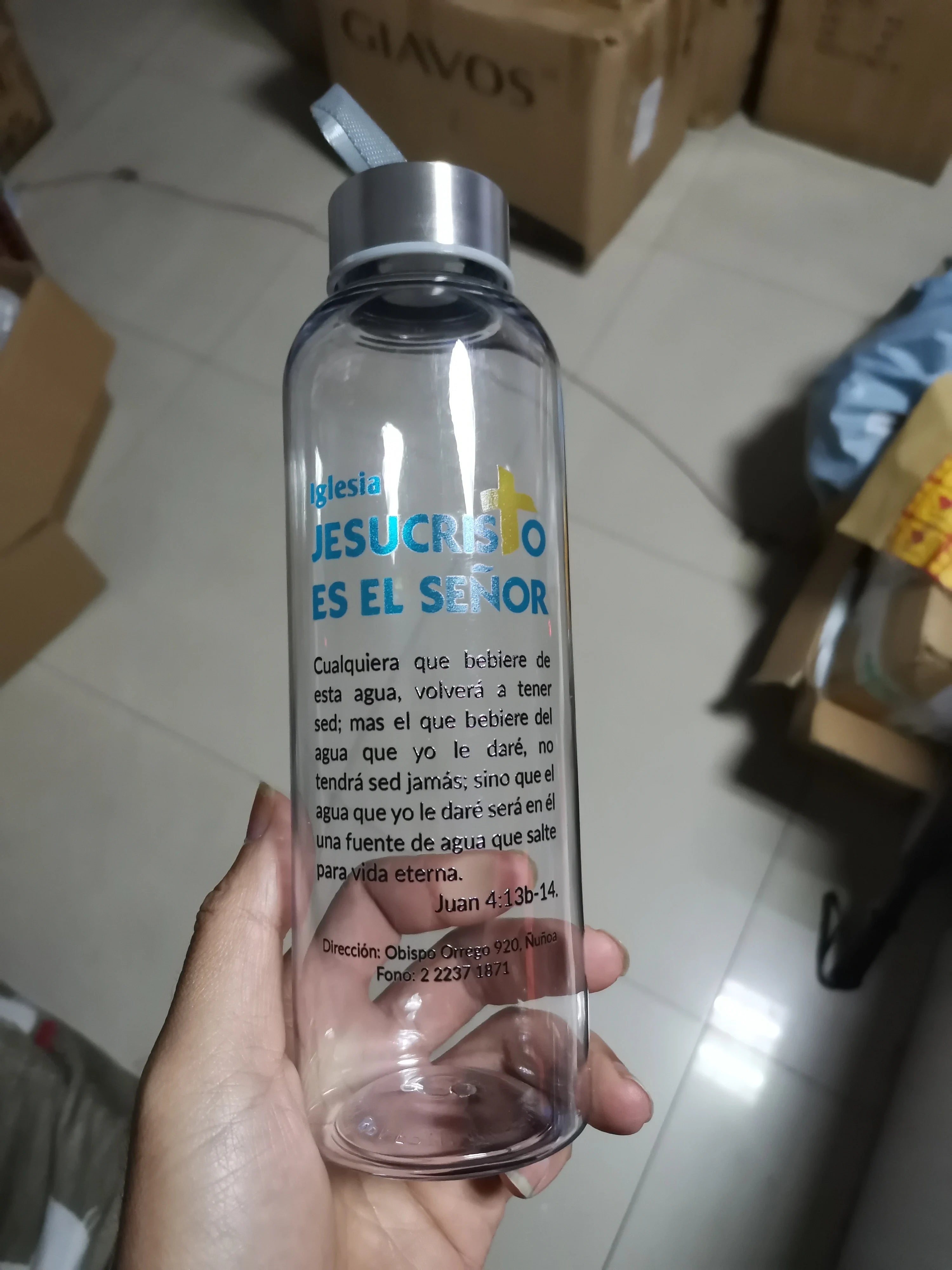 Personalized 550ml Sports Water Bottle - Custom BPA-Free Leakproof Sport Cup - 12