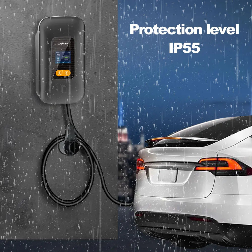 Type 1 EV Charging Station Wallbox – 7.6kW to 12kW Fast Home Charger - 4