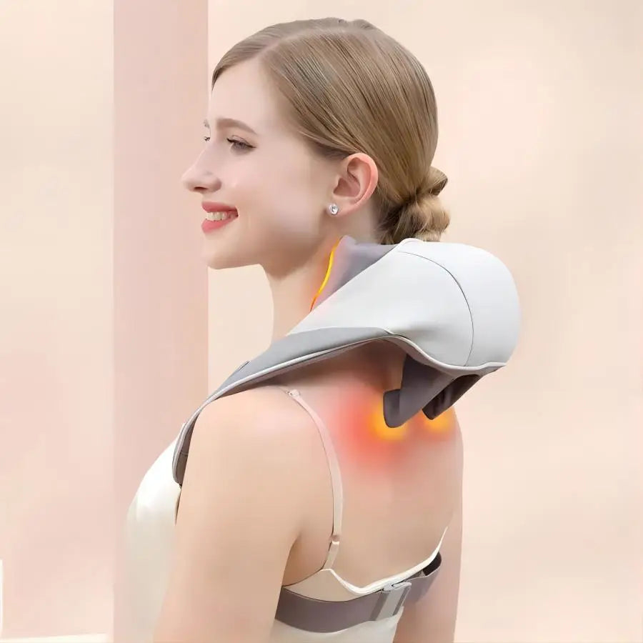 Wireless 6D Deep Tissue Neck & Shoulder Kneading Massager with Heat - 1