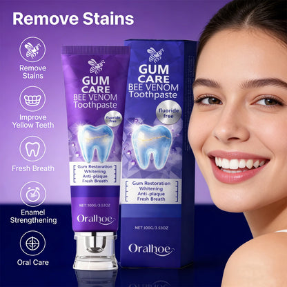 Bee Venom Gum Care Toothpaste for Teeth Whitening and Enamel Repair