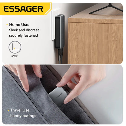 65W Ultra-Thin GaN Fast Travel Charger - PD 3.0 Dual-Port Wall Adapter