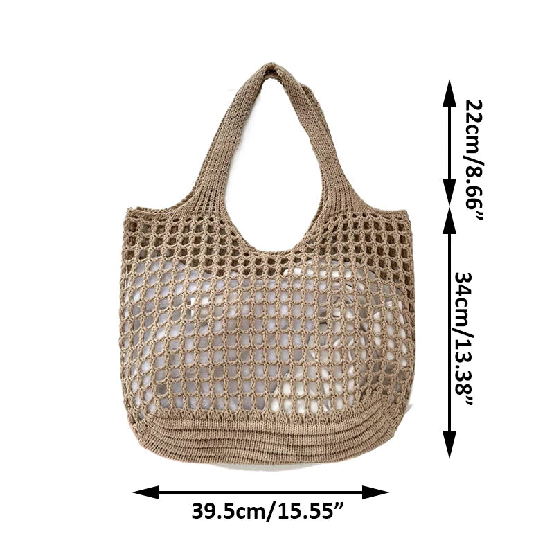 Luxury Chic Knitted Tote Bag