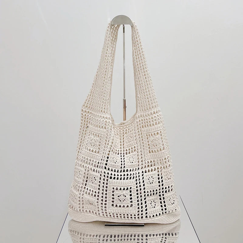 Luxury Hollow Crochet Tote