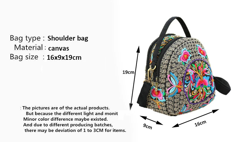 Luxury Bohemian Floral Backpack