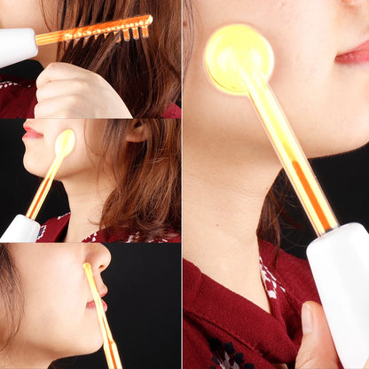 4-in-1 High Frequency Facial Therapy Wand for Acne