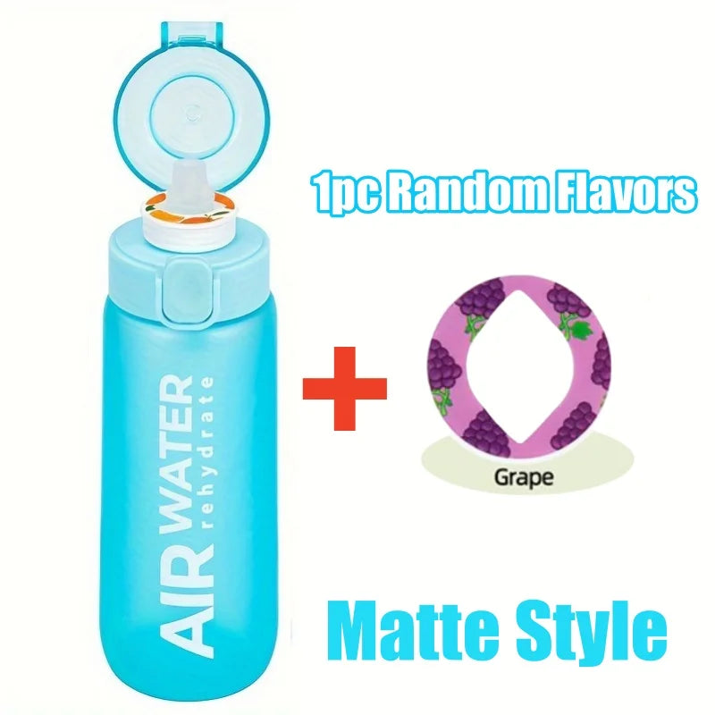 Aroma Water Bottle with 7 Fruit Pods – 750ml Scented Fitness Water Cup