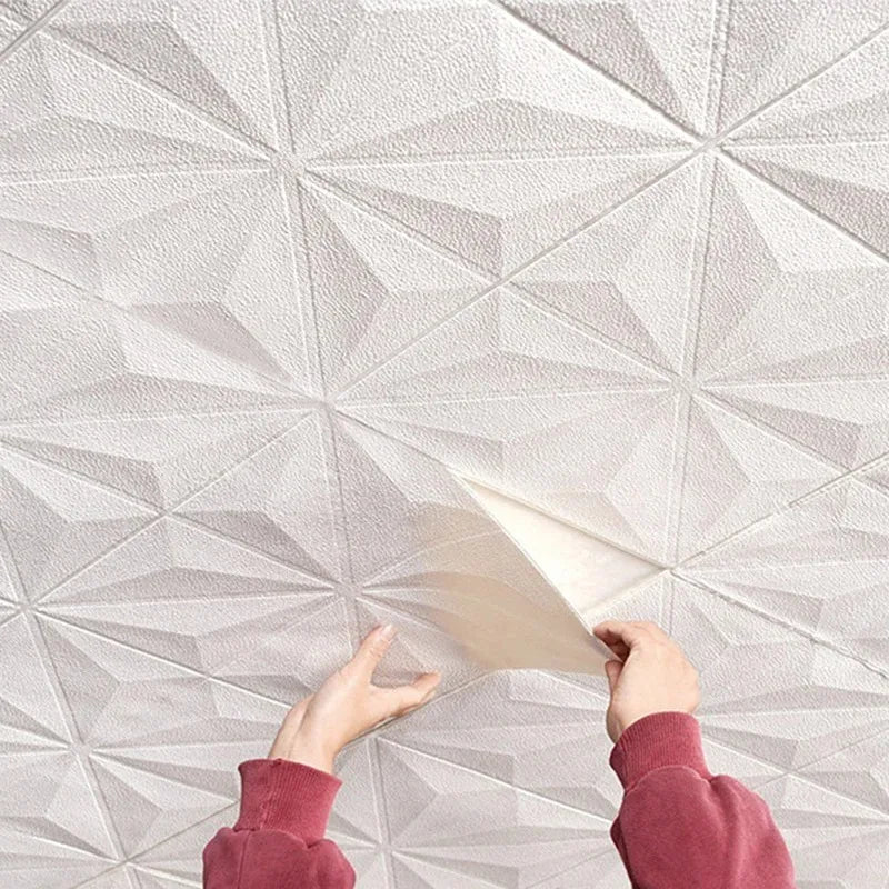 3D Peel & Stick Wall Panels - Waterproof Foam Wallpaper - 1