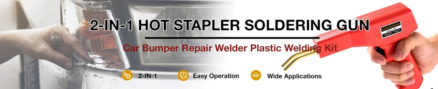Stainless Steel Hot Staples for Plastic Repair Gun - 0.6mm & 0.8mm Welding Staples Kit
