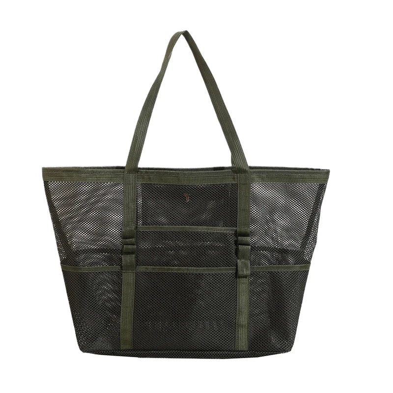 Luxury Canvas Mesh Beach Tote