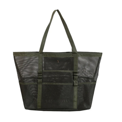 Luxury Canvas Mesh Beach Tote