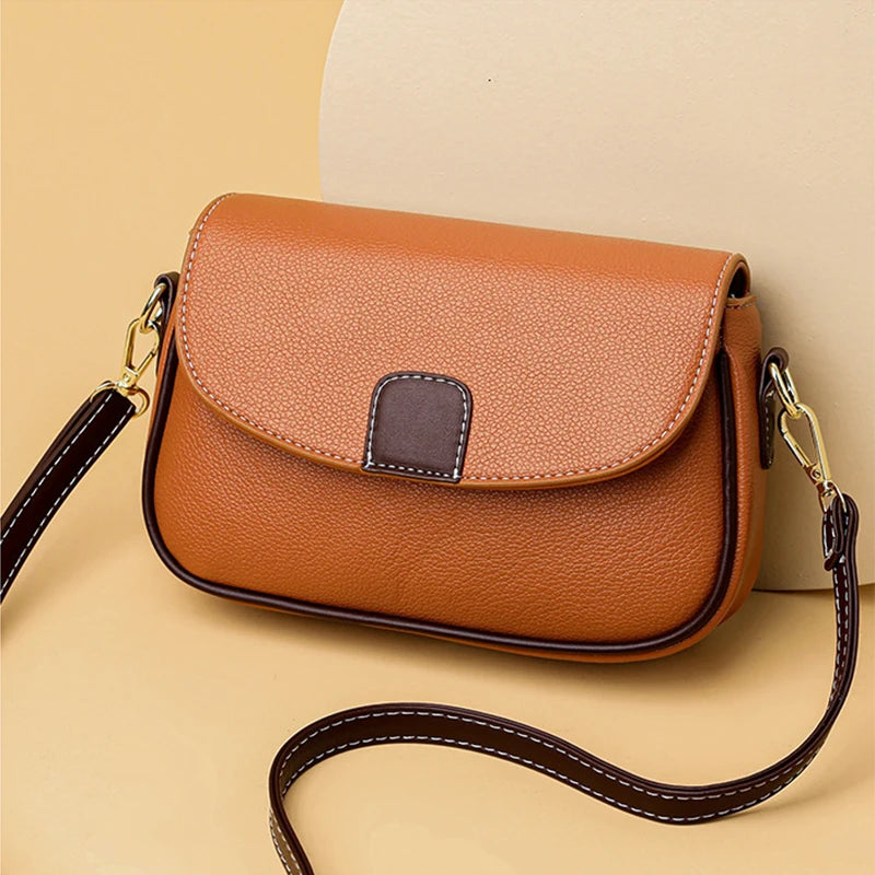 Luxury Contrast Flap Crossbody