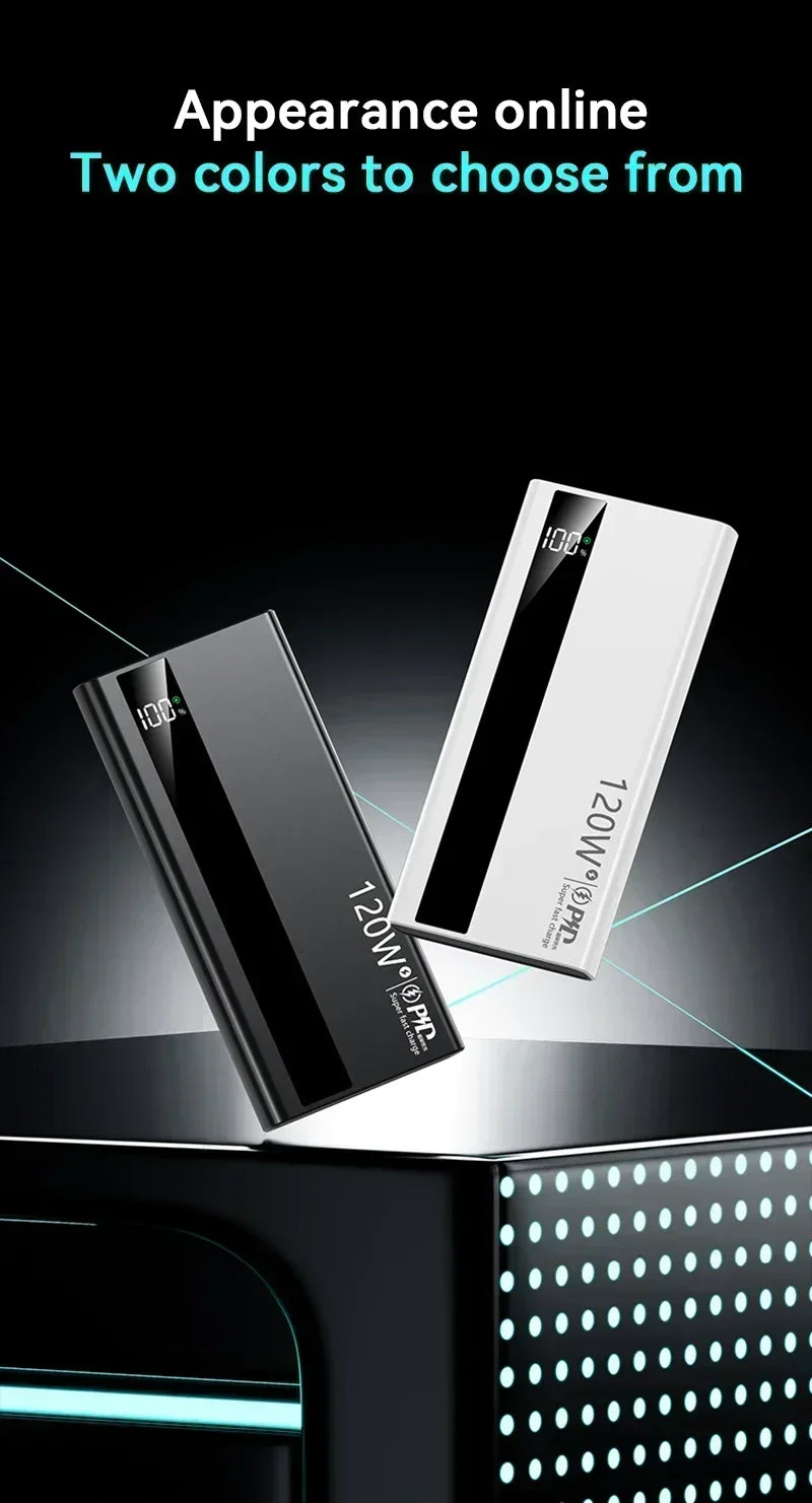 Lenovo 120W 500000mAh Fast Charging Portable Power Bank