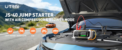 6000A Car Jump Starter with 150PSI Air Compressor & Power Bank