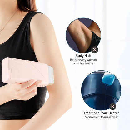 Electric Roll-On Wax Heater - Portable Hair Removal Warmer