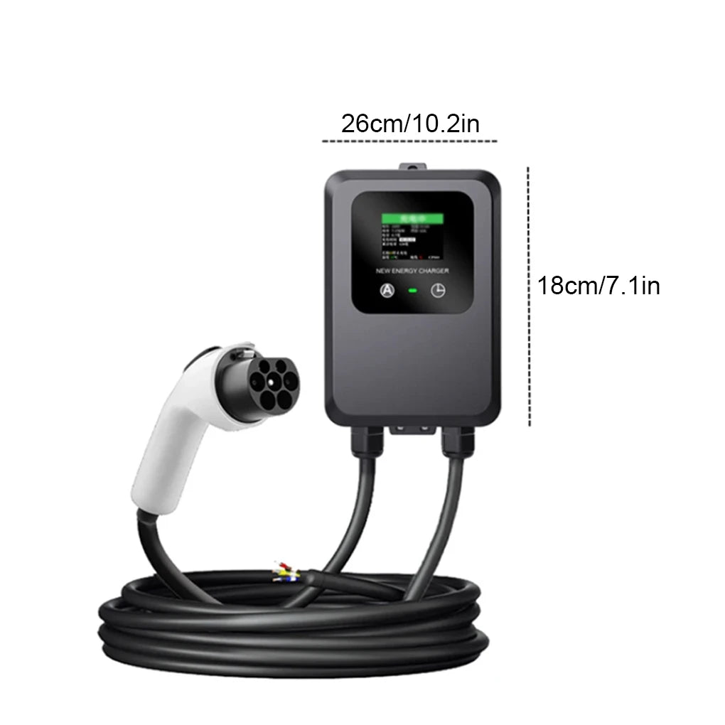 7KW 32A Type 2 EV Home Charging Station - Fast Electric Car Wallbox Charger - 6